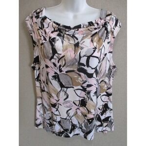 Jones Studio Separates Sleeveless Floral Top Size XL